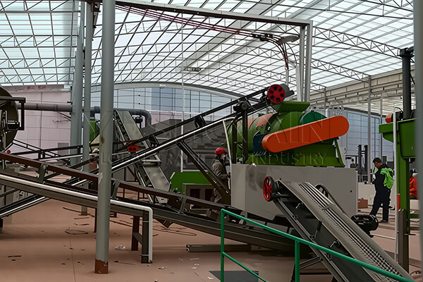 Configuración del sistema de granulación con dientes de agitación