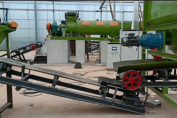 Fábrica de granulación de fertilizantes orgánicos de 3TPH