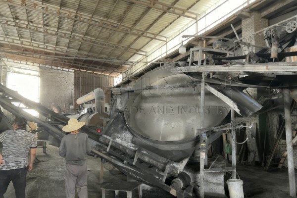 Granulador de fertilizantes fosfatados de acero inoxidable