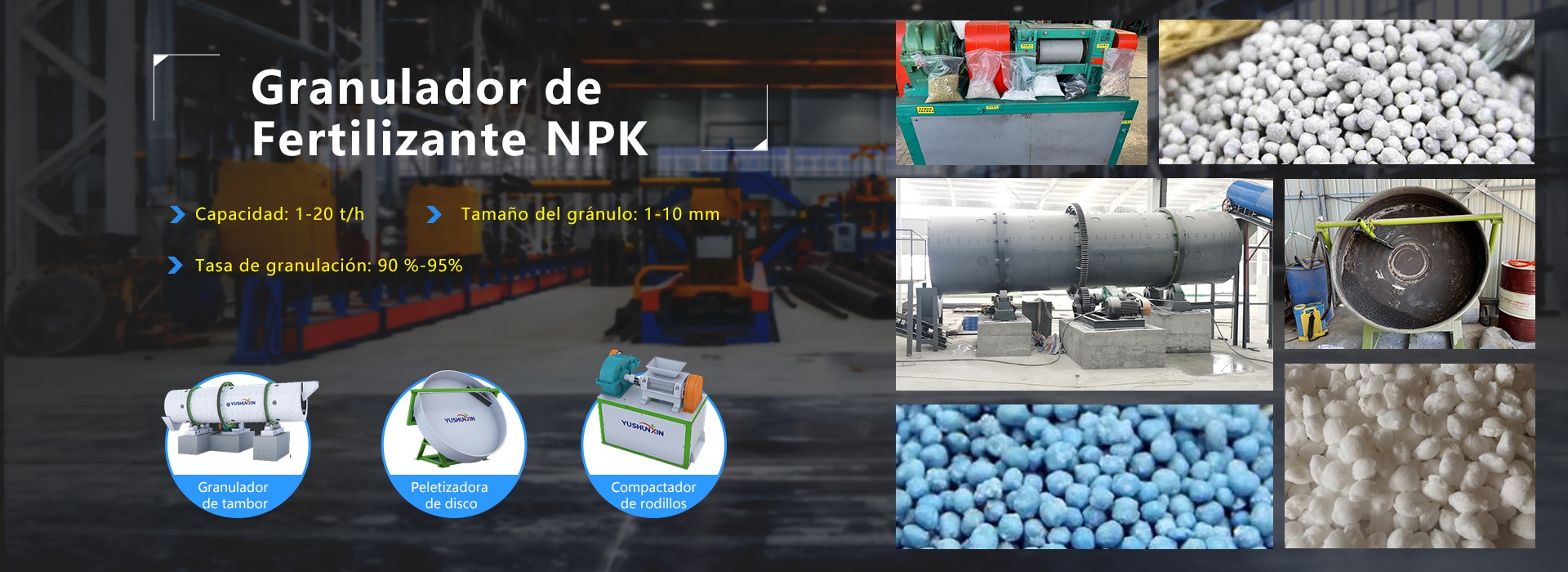 Granulador de Fertilizante NPK