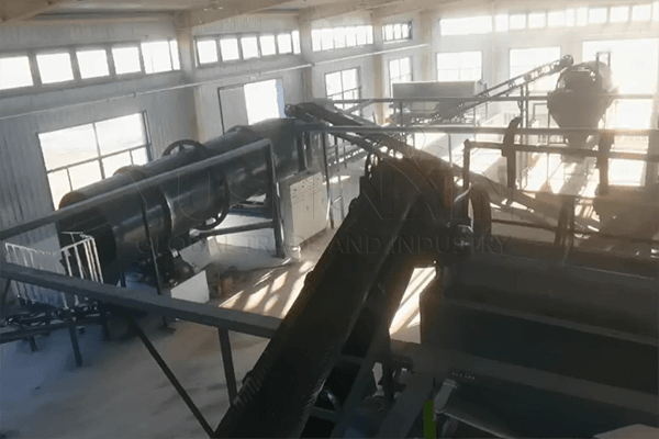 Línea de granulación fertilizantes 15TPH para el manejo de estiércol de pollo