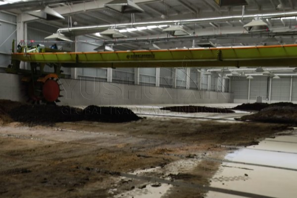 Máquina de compostaje con ruedas para gran fermentación de fertilizantes