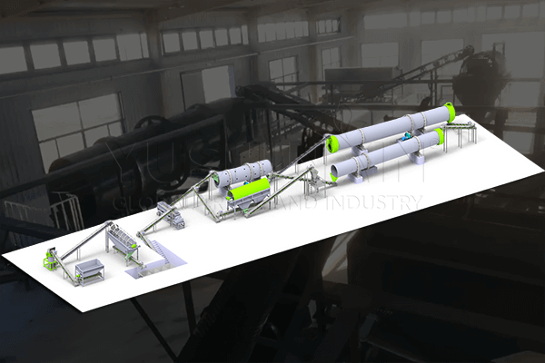 Solución para la fabricación pellets fertilizantes a gran escala