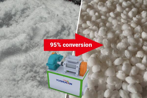 conversión del 95% en la fabricación gránulos fertilizantes