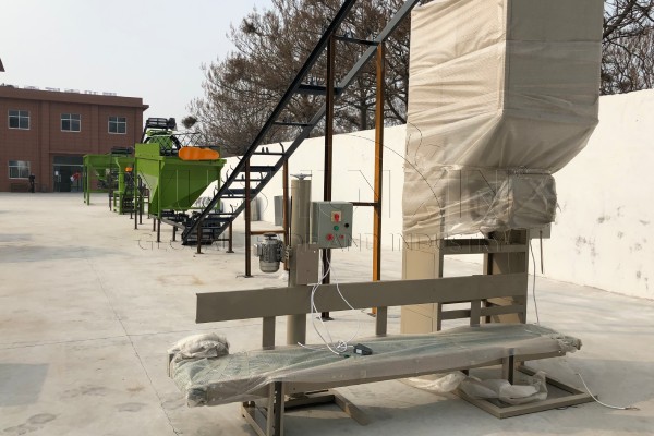 Ensacado de fertilizantes de una sola cubeta