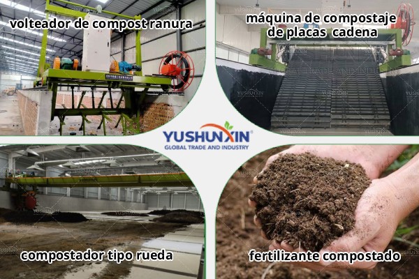 equipo de compostaje de fertilizantes canal