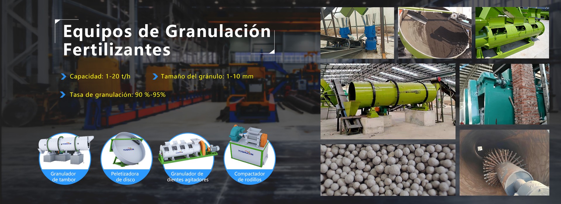Equipos de Granulación Fertilizantes