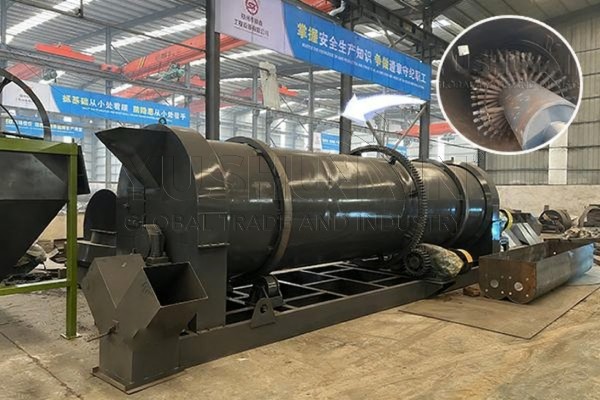 Granulador de tambor rotatorio con agitación interna