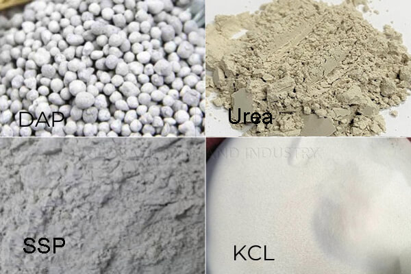 materiales para la fabricación de fertilizantes complejos