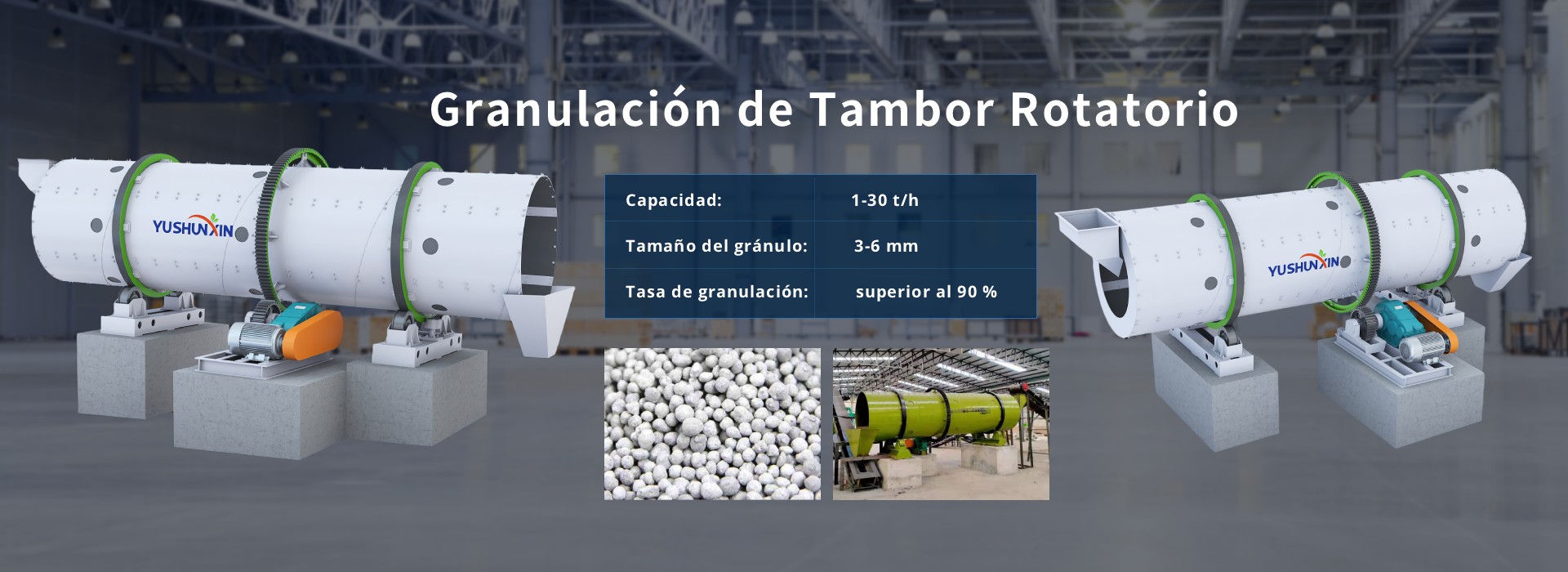 Sistema de Granulación de Tambor Rotatorio