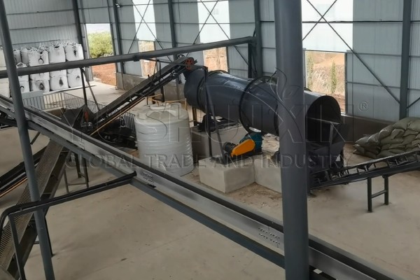 Sistema de granulación rotatoria en frío para fertilizantes