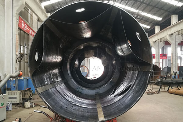 Tiras de prensado de acero inoxidable en la peletizadora de tambor